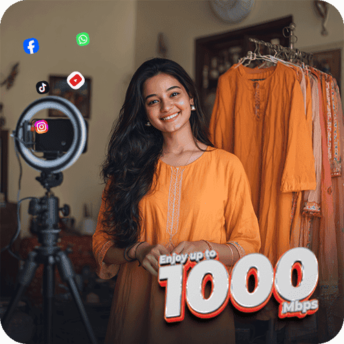 হাই-স্পীড গেমিং ও <br> ফাইবার ইন্টারনেট